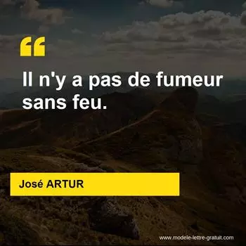 Citation José ARTUR