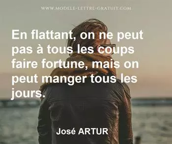 Citation de José ARTUR