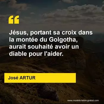 Citation José ARTUR