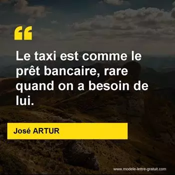 Citation José ARTUR