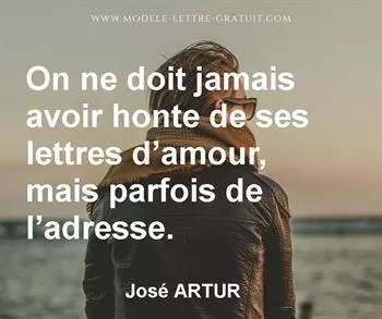 Citation de José ARTUR
