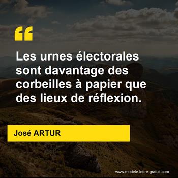 Citation de José ARTUR