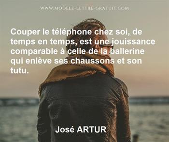 Citation de José ARTUR