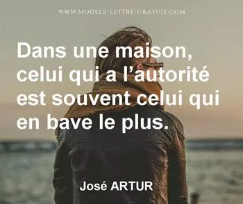 Citation de José ARTUR