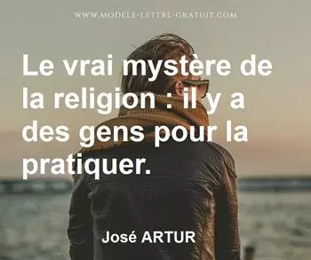 Citation de José ARTUR