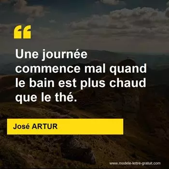 Citation José ARTUR