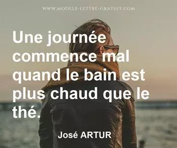 Citation de José ARTUR