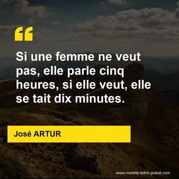 Citation José ARTUR