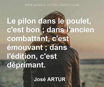 Citation de José ARTUR