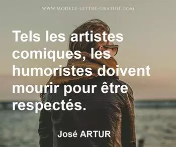 Citation de José ARTUR