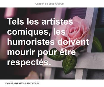 Citations José ARTUR