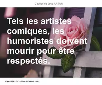 Citations José ARTUR