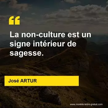 Citation José ARTUR