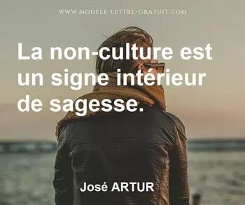 Citation de José ARTUR