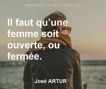 Citation de José ARTUR