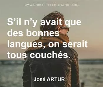Citation de José ARTUR