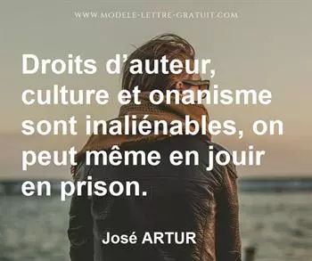 Citation de José ARTUR
