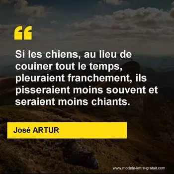 Citation José ARTUR