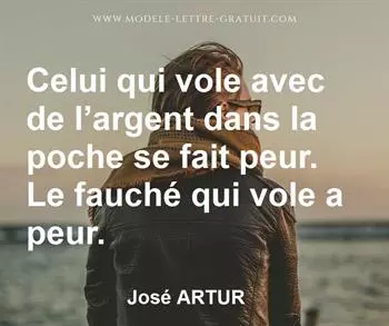 Citation de José ARTUR