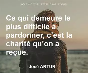 Citation de José ARTUR