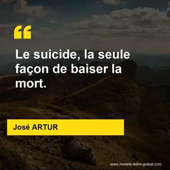 Citation José ARTUR