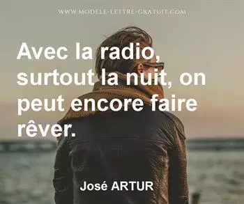 Citation de José ARTUR