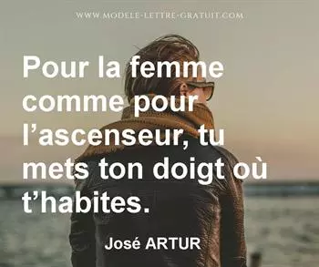 Citation de José ARTUR