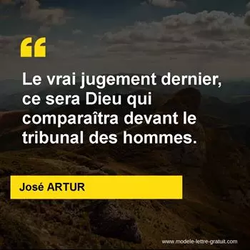 Citation José ARTUR