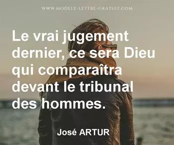 Citation de José ARTUR