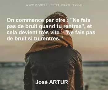 Citation de José ARTUR