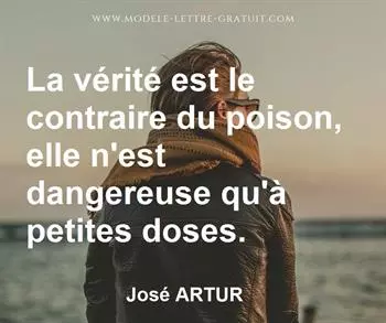 Citation de José ARTUR