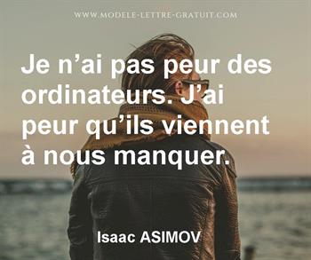 Citation de Isaac ASIMOV