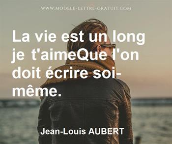 Citation de Jean-Louis AUBERT