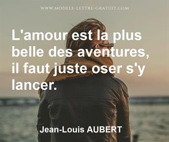 Citation de Jean-Louis AUBERT