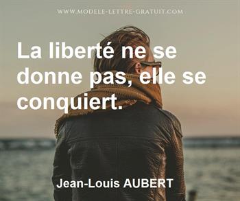 Citation de Jean-Louis AUBERT