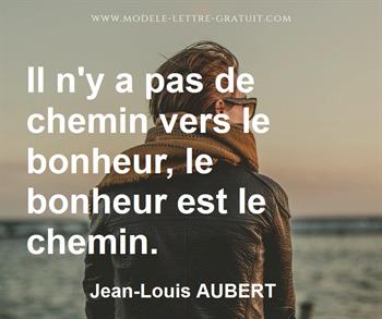 Citation de Jean-Louis AUBERT