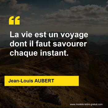 Citation Jean-Louis AUBERT