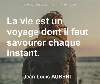 Citation de Jean-Louis AUBERT