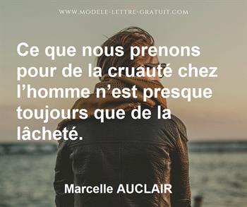 Citation de Marcelle AUCLAIR