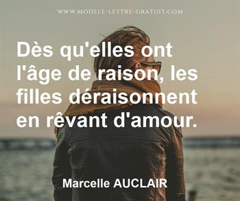 Citation de Marcelle AUCLAIR