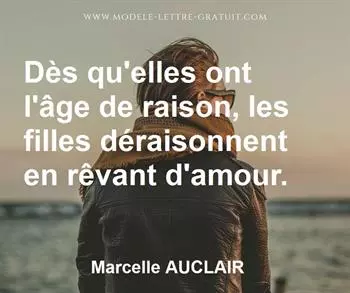 Citation de Marcelle AUCLAIR