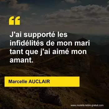 Citation Marcelle AUCLAIR