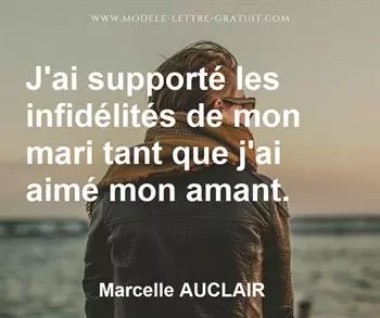 Citation de Marcelle AUCLAIR