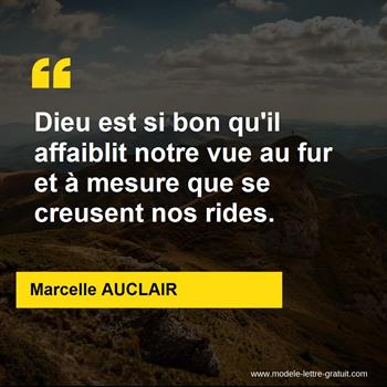 Citation de Marcelle AUCLAIR