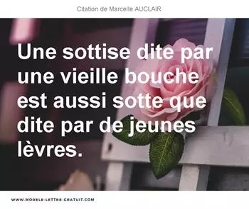 Citations Marcelle AUCLAIR
