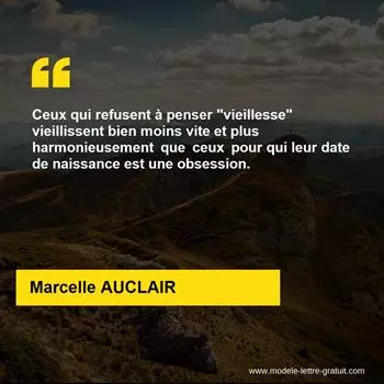 Citation Marcelle AUCLAIR
