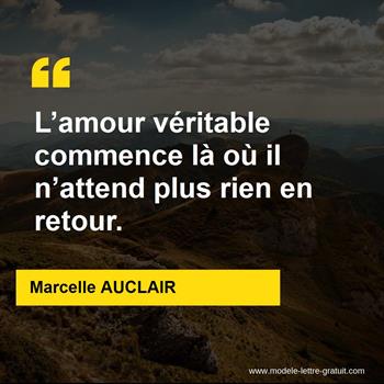 Citation Marcelle AUCLAIR