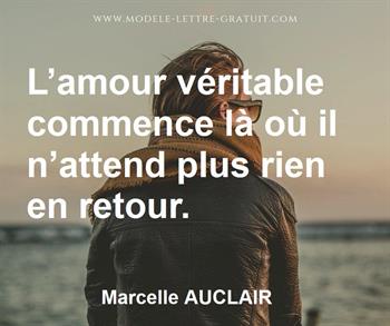 Citation de Marcelle AUCLAIR