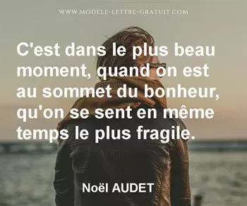 Citation de Noël AUDET