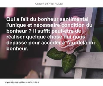 Citations Noël AUDET